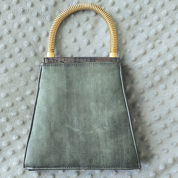 VTG Unbranded Edgy Embossed Snakeskin-Style Handbag - Picture 5 of 7